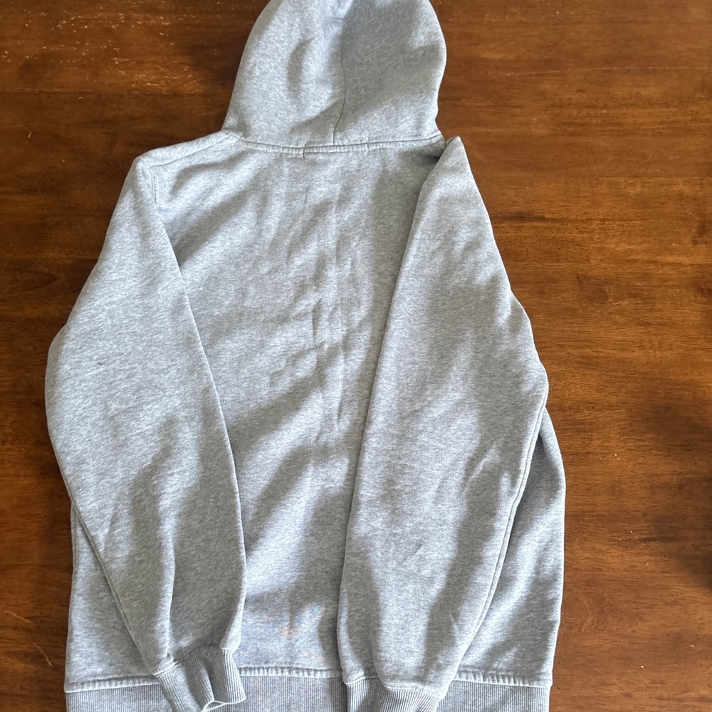Comme des Garcons PLAY Gray Hoodie with Red Logo - Picture 3 of 4